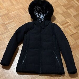 Desiqual Women's Black Hooded Jacket